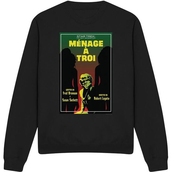 Star Trek - "The Next Generation Stagione 3 Episodio 24"" Felpa Per Bambini/Ragazzi Unisex TV11811 (Xxl) (Schwarz)"-image