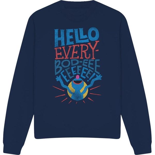 Sesame Street - Felpa "Hello Everybody"" Per Bambini/Ragazzi Unisex TV19959 (Xl) (Marine)"-image
