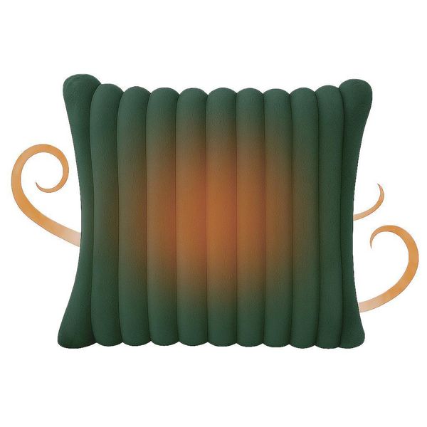 Tappetino Riscaldante Forsmano, 38X38Cm, 6 Livelli Di Riscaldamento, Elettrico, Spegnimento Automatico, Pelliccia Sintetica, Lavabile, Tappetino Riscaldante Con Led E Timer, Verde-image