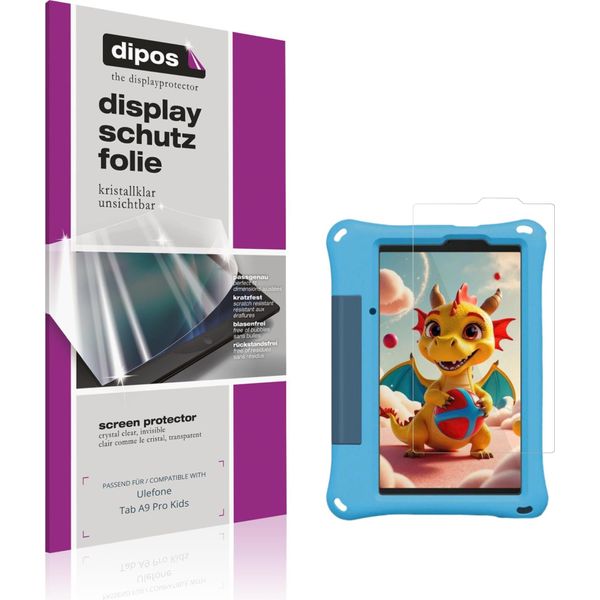 2X Pellicola Protettiva Per Ulefone Tab A9 Pro Kids Protezione Schermo Claro Display Dipos-image