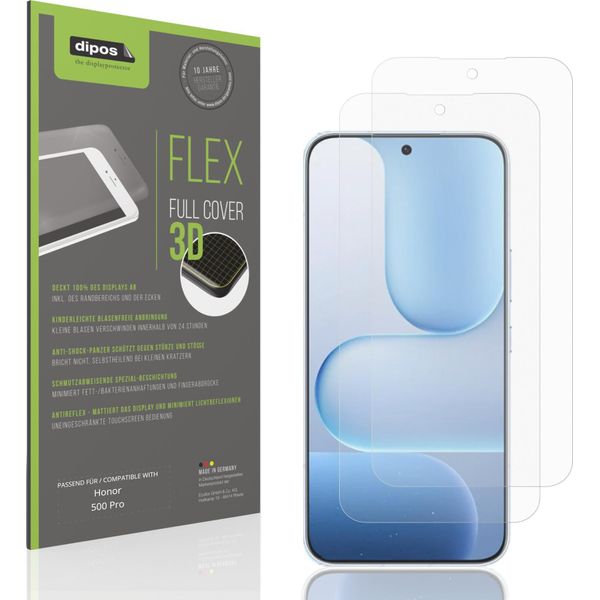 2X Pellicola Protettiva Opaca Per Honor 500 Pro Protezione Antiurto Anti-Shock-image