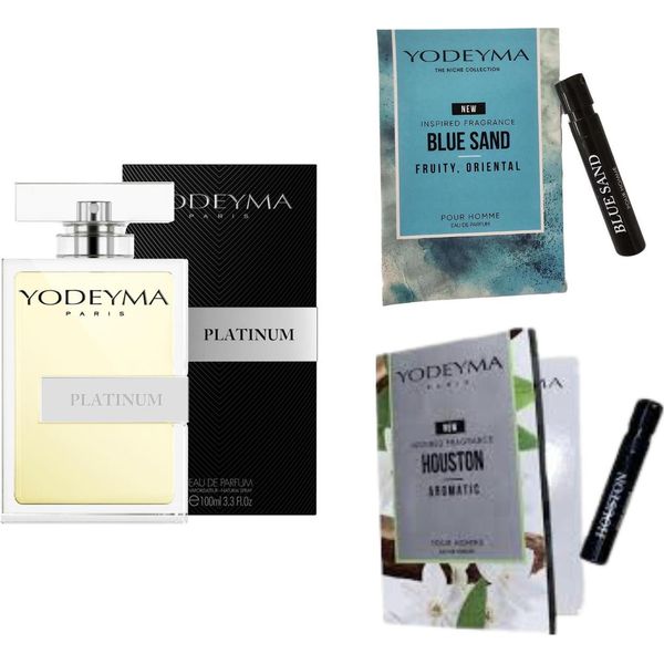 Yodeyma Platinum Eau De Parfum Per Uomo 100 Ml + 2 Campioni-image