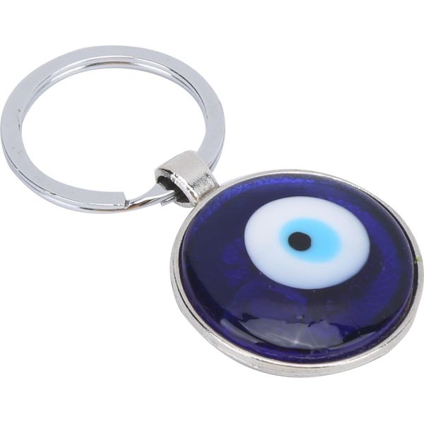 Cocoarm Ciondolo Occhio Blu Turco Occhio Nero Portachiavi Per Uomini Donne Borsa Decorazione Con Lega Smalto Perline Gioielli-image