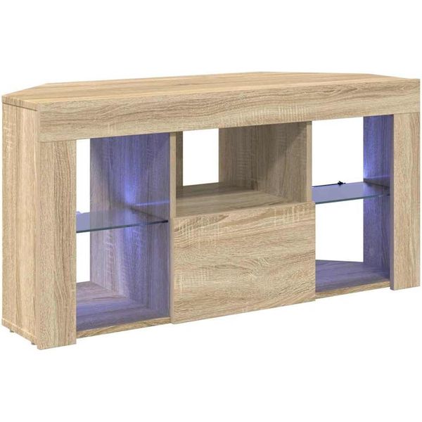 Syfax™ Mobile Tv Led Angolare Rovere Sonoma 100 X 40 X 50 Cm-image