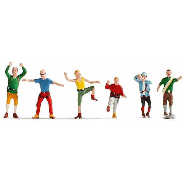 Noch H0 Set Di Figure Alpinista Dipinto A Mano Per Il Modello Ferroviario 1:87 Figure In Miniatura Modellismo Paesaggio Diorama Accessori Figure Modello (15871)-image