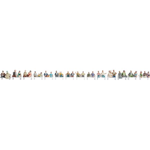 Noch 16050 Set Mega Economy "Viaggiatori"" 30 Figure, Senza Gambe, Senza Panchine"-image