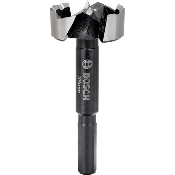Bosch - Punta Da Trapano - Per Legno Tenero, Legno Duro, Legno Impiallacciato, Pannelli Truciolari Non Laminati - Punta Forstner - 38 Mm - Attacco A 3 Punte Piatte - Lunghezza: 90 Mm-image