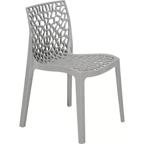 Sedia Gruvyer Polipropilene Grigio Perla-image