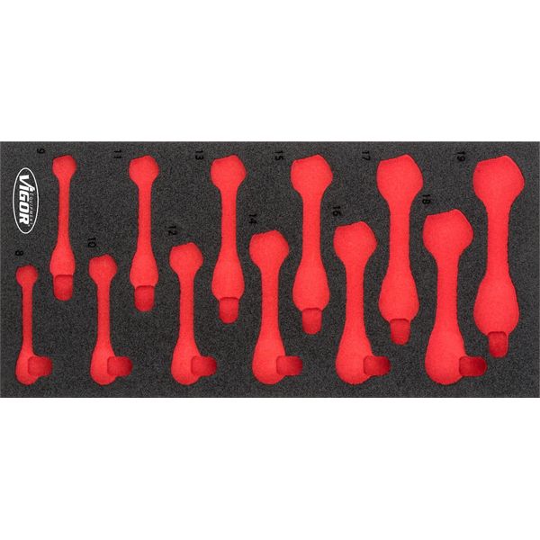 Inserto In Schiuma Morbida ∙ Vuoto ∙ V5075-L ∙ L X L X A: 393 Mm X 188 Mm X 35 Mm-image