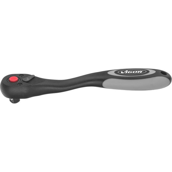 Cricchetto Reversibile Vigor V6038 Quadrato Solido 10 Mm (3/8 Di Pollice) Lunghezza Totale: 198 Mm-image