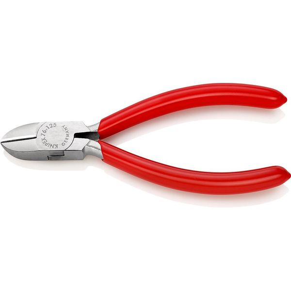 Knipex 76 03 125 Frese Diagonali Per Elettricisti Con Rivestimento In Plastica Cromato 125 Mm-image