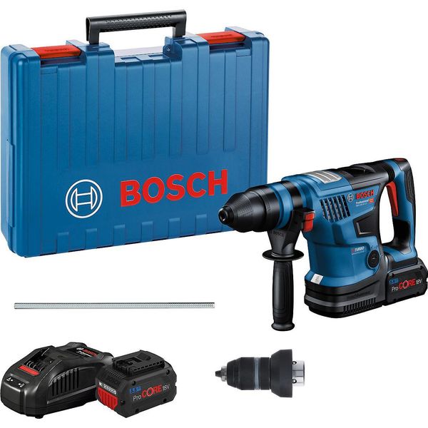 Martello Rotativo A Batteria Biturbo Con Sds Plus Gbh 18V-34 Cf, 2 Batterie Ricaricabili, Valigetta Di Trasporto-image