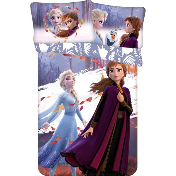 Disney Frozen 2 Anna Elsa Olaf Biancheria Da Letto Per Bambini 40 X 60 Cm + 100 X 135 Cm-image