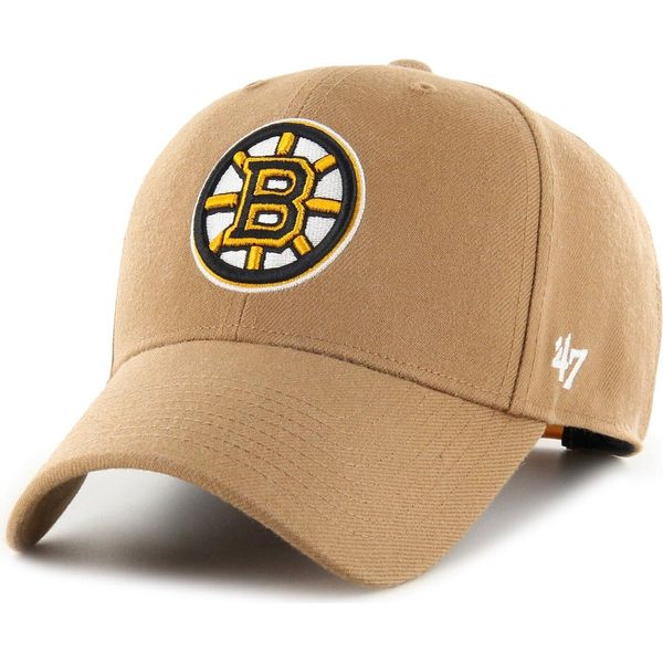 47 Brand Snapback Cap - Nhl Boston Bruins Beige Cammello-image