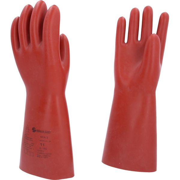 Ks Tools Guanto Di Protezione Per Elettricisti Con Protezione Meccanica E Termica Taglia 11 Classe 2 Rosso - 117.0011-image