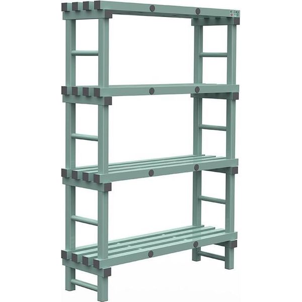 Scaffale Rea Euro 1200(L)X400(P)X1750(H)Mm Con 4 Montanti.-image