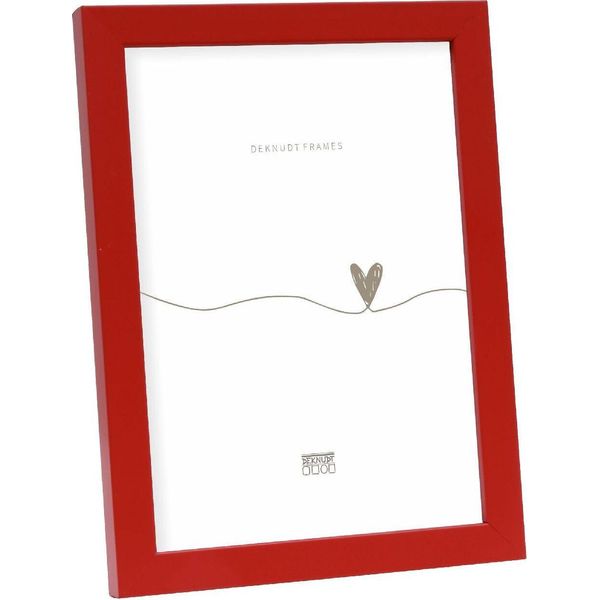 Cornice Per Foto Deknudt S43AK4 Semplice Rossa 10X15 Cm In Legno-image