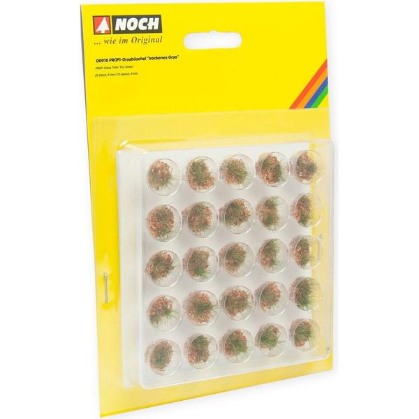 Noch G,1,0,H0,TT,N,Z 6910 Profi Ciuffi D'erba "Erba Secca"", Verde, Beige, Con Fiocco Marrone, 25 Pezzi, 6 Mm"-image