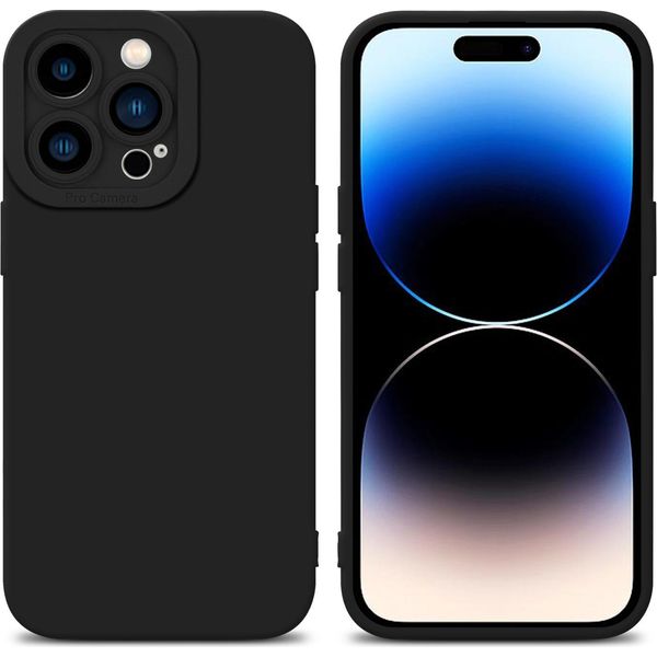 Cadorabo Custodia Per Apple Iphone 14 Pro Max Custodia Protettiva In Silicone Tpu Nero Custodia Per Telefono Cellulare-image