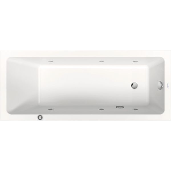 Duravit No.1 Baignoire Pour Wc EncastréE, Rectangulaire, 1700X700Mm, Jet Protect,1 Pente De Dossier, Blanc, 760489000JP1000, 760489000JP1000-image