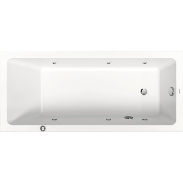 Duravit No.1 Baignoire Pour Wc EncastréE, Rectangulaire, 1700X750Mm, Jet Protect,1 Pente De Dossier, Blanc, 760490000JP1000, 760490000JP1000-image