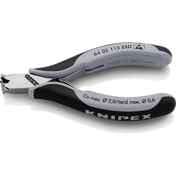 Knipex 64 02 115 Esd Pinza Per Terminali Elettronici Esd Con Impugnatura Multicomponente 115 Mm-image