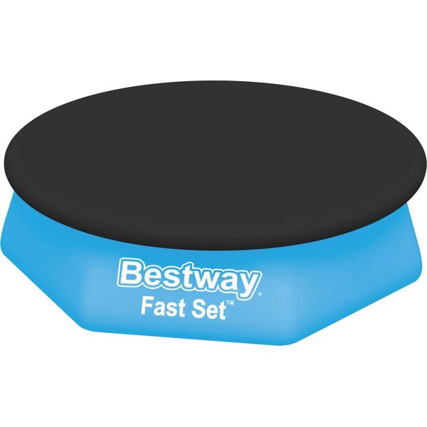 Bestway Fast Set Copertura Per Piscine Rotonde Per Piscine Fuori Terra Ad Anello Gonfiabile Da 2,40 M-image