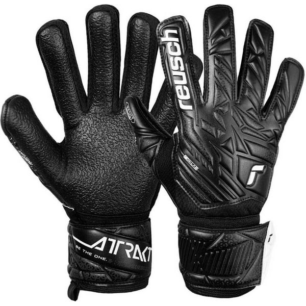 Guanti Da Portiere Reusch Attrakt Resist Junior Nero 5572615 7700 - 4,5-image