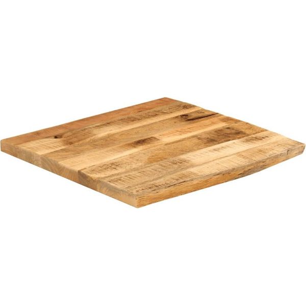Vidaxl Piano Da Tavolo 40X40X2,5 Cm Bordo Albero Legno Massiccio Legno Di Mango Grezzo-image