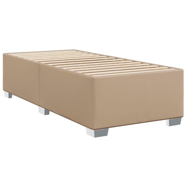 Vidaxl Struttura Letto Cappuccino-Marrone 90X200 Cm In Pelle Finta-image