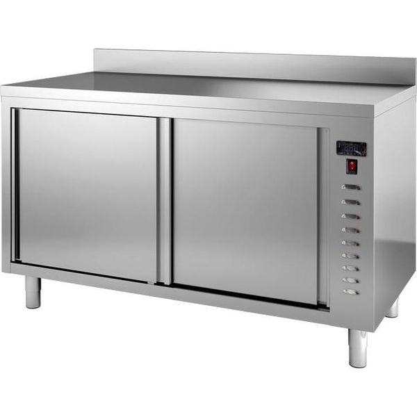 WäRmeschrank Aus Edelstahl Mit Aufkantung, 1600(L)X600(T)X880(H)Mm-image