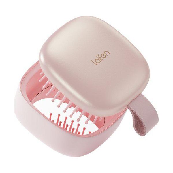Spazzola Per Capelli Con Specchio Rosa-image