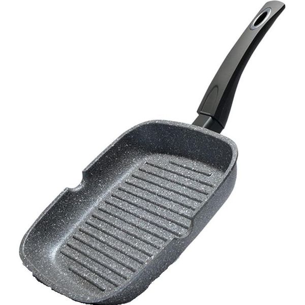 Padella Per Griglia Fissman-Grey Stone, 24X4Cm, Grigio, Alluminio-image