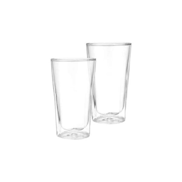Set Di 2 Bicchieri Fissman-Ristretto, Vetro Borosilicato, 8,2X14 Cm, Trasparente-image