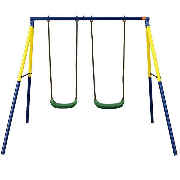 Altalena Doppia Extralink Con Telaio Parco Giochi 248 X 187 X 185 Cm-image