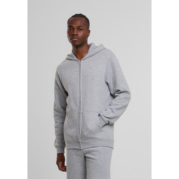 PáNská Mikina Urban Classics Basic Essential Zip Hoody Grigio Erica - M-image