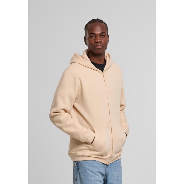 PáNská Mikina Urban Classics Basic Essential Zip Hoody Sabbia - S-image