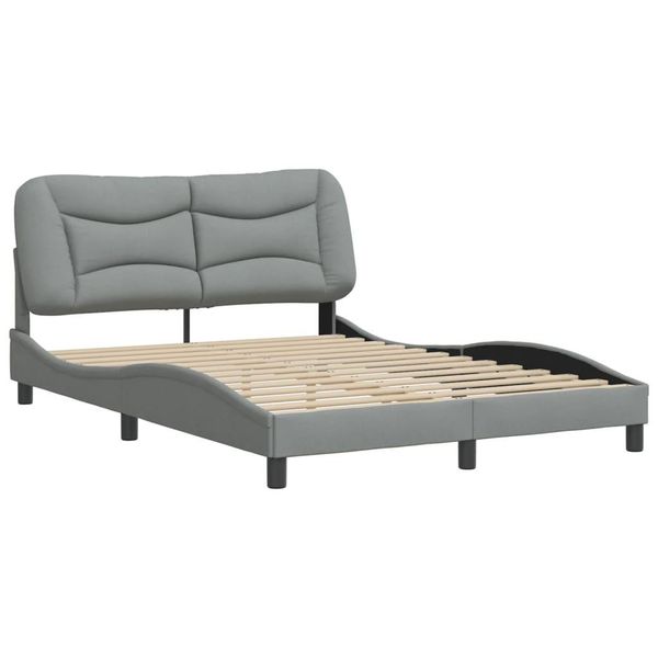 Syfax™ Giroletto Senza Materasso Hvar Grigio Chiaro 120X200 Cm Tessuto-image