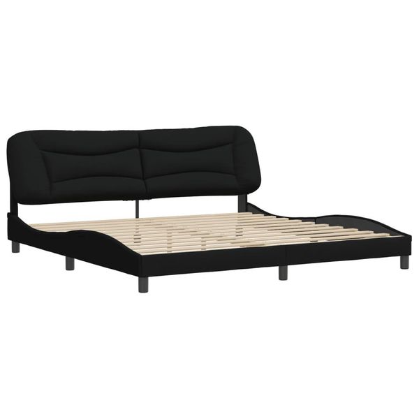 Syfax™ Giroletto Senza Materasso Hvar Nero 200X200 Cm In Tessuto-image