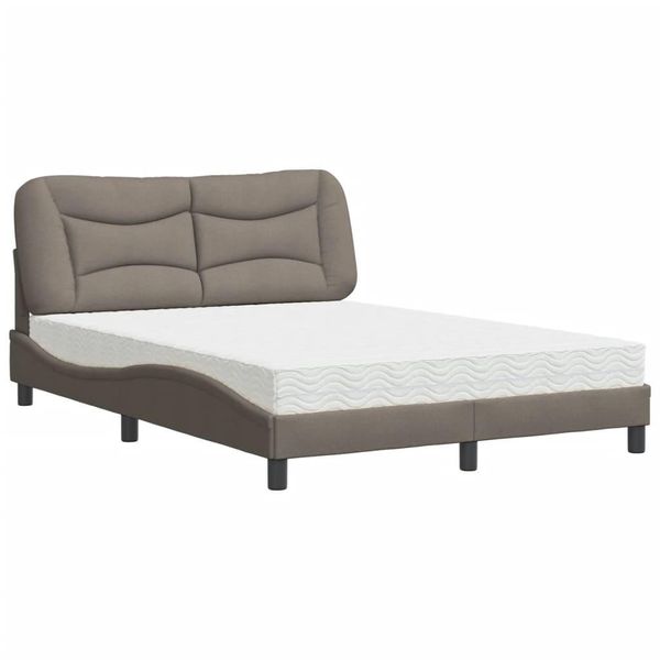 Syfax™ Letto Con Materasso Hvar Tortora 120X200 Cm In Tessuto-image