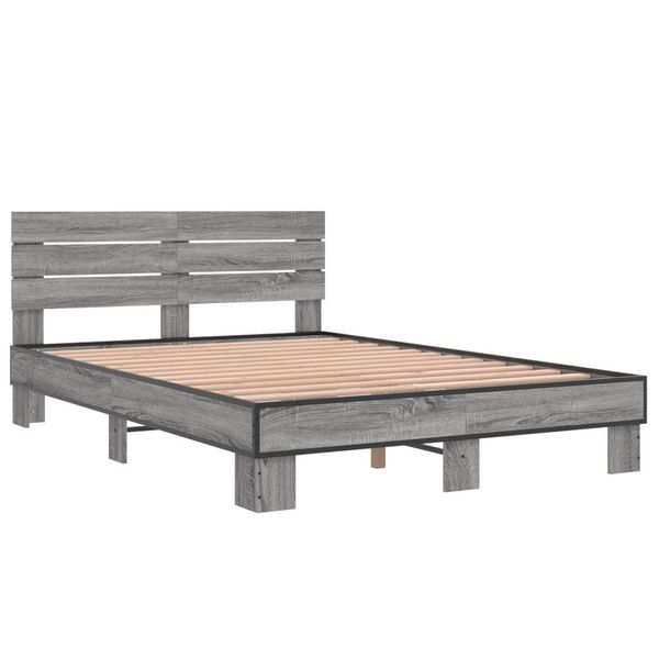 Syfax™ Giroletto Grigio Sonoma 135X190 Cm In Legno Multistrato Metallo-image