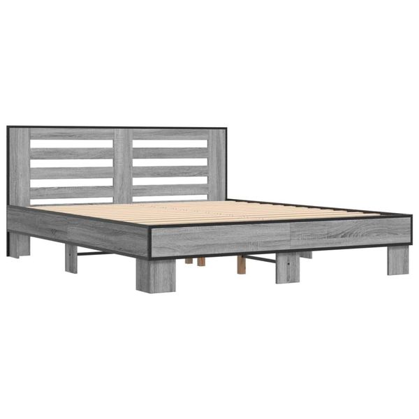 Syfax™ Giroletto Grigio Sonoma 150X200 Cm In Legno Multistrato Metallo-image
