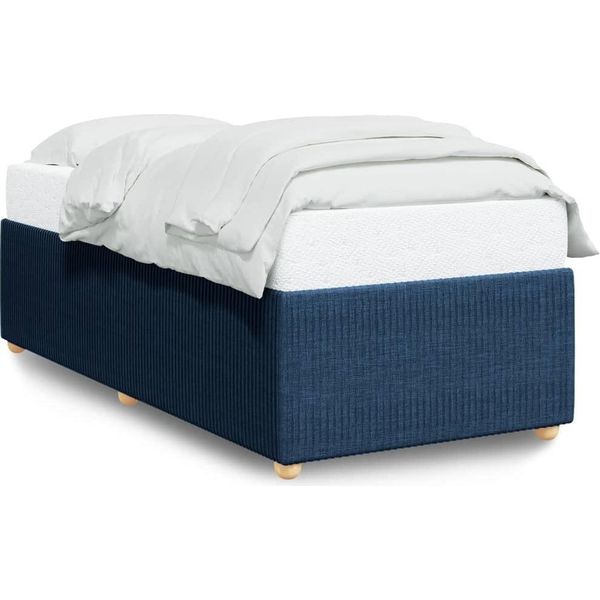 Syfax™ Giroletto Senza Materasso Blu 80X200 Cm In Tessuto-image