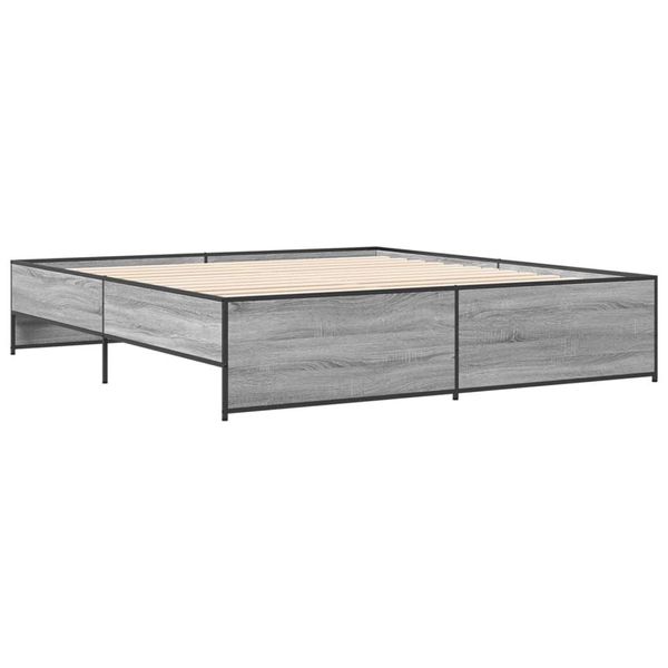 Syfax™ Giroletto Grigio Sonoma 180X200 Cm In Legno Multistrato Metallo-image