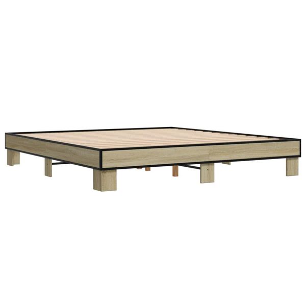 Syfax™ Giroletto Rovere Sonoma 160X200 Cm In Legno Multistrato Metallo-image