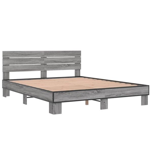 Syfax™ Giroletto Grigio Sonoma 150X200 Cm In Legno Multistrato Metallo-image