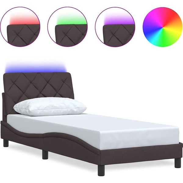 Syfax™ Giroletto Con Led Senza Materasso 80X200 Cm Tessuto-image