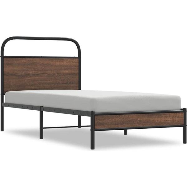 Syfax™ Giroletto Senza Materasso Rovere Marrone 100X190 Cm Truciolato-image