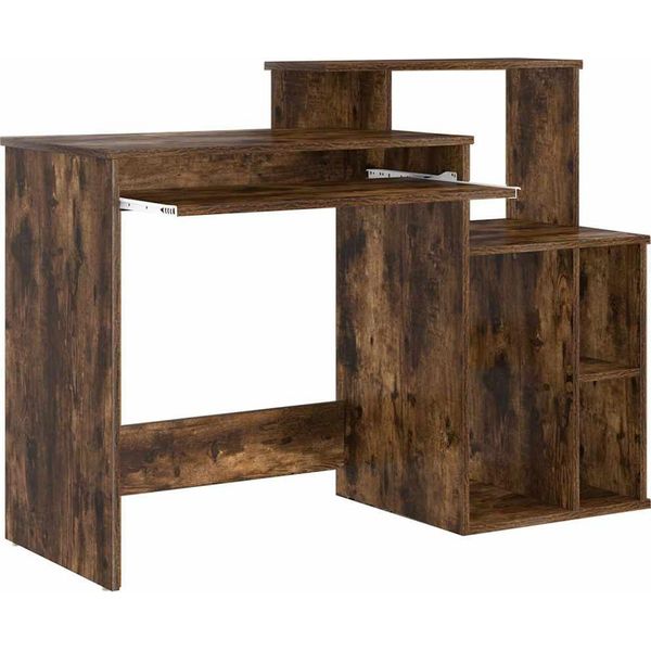 Syfax™ Scrivania Rovere Fumé 120,5 X 44 X 88,5 Cm Legno Multistrato-image