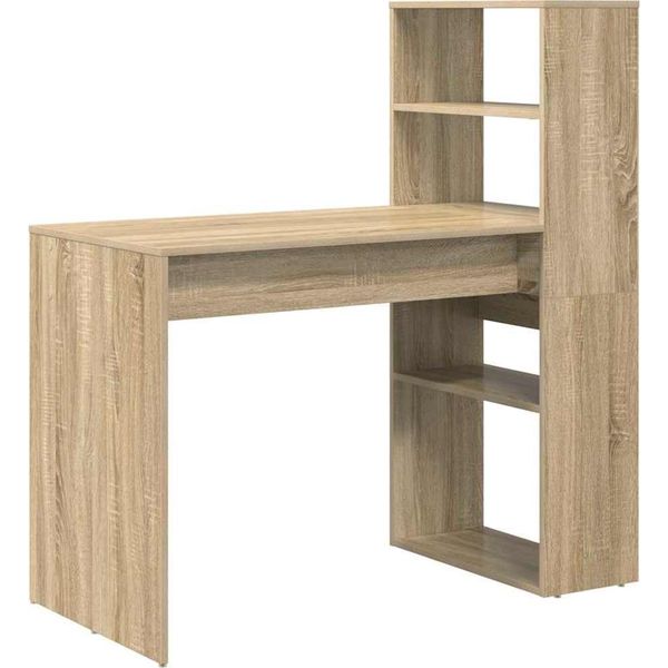 Syfax™ Scrivania Rovere Sonoma 113 X 54 X 120 Cm Legno Multistrato-image
